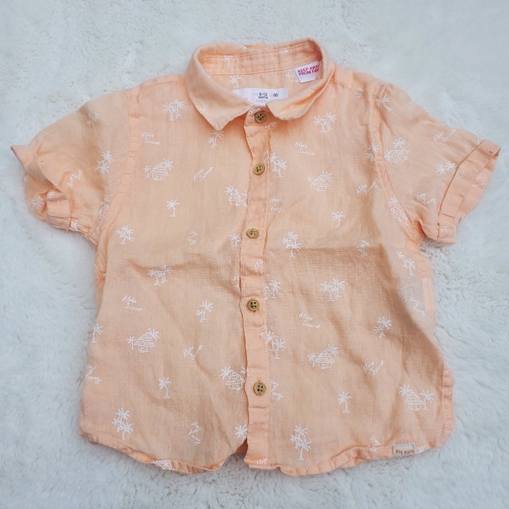 Zara Lighweight Shirt Size 9-12m
